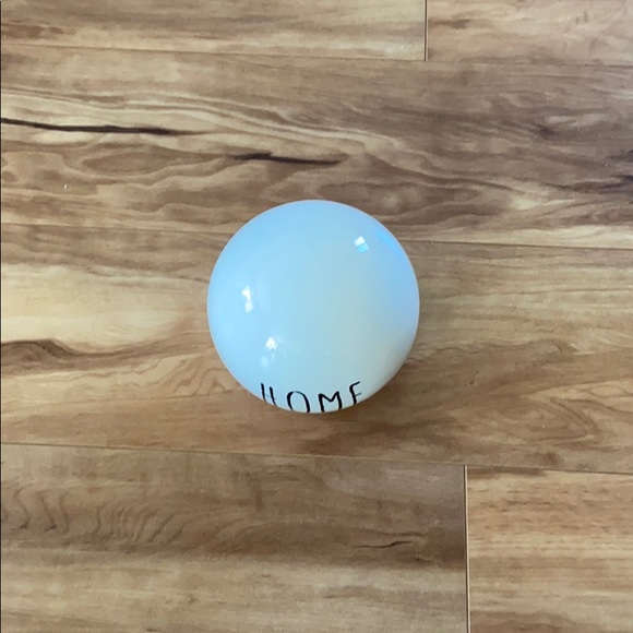 Pier 1 HOME white ceramic decorative sphere - Picture 4 of 12